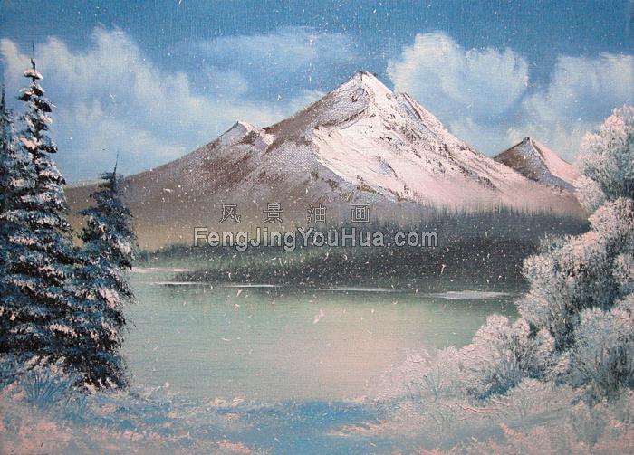 风景油画-山水风景图片